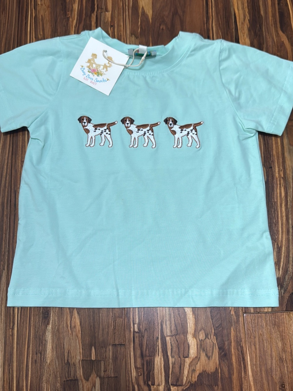 NWT Dog Embroidered Shirt